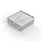 Anysizebasket Light Duty Basket: 6Lx6Wx2H, 304 SS, Hinged Lid with Thumb Clasp, No Handles, Mesh: 2 x .063 FLB-060060020-L02S - alternate 2